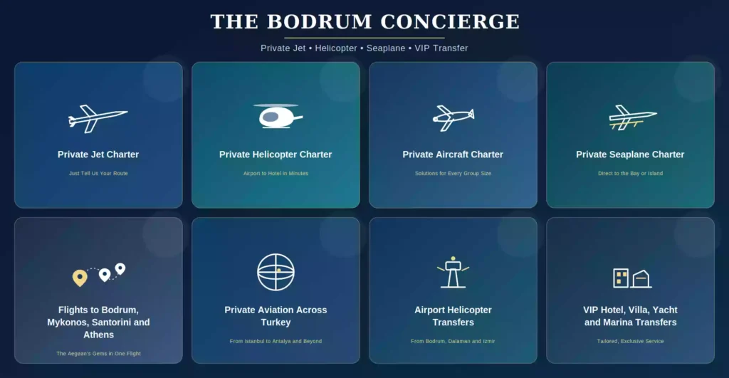 The Bodrum Concierge | Private Jet, Helicopter & Seaplane Bodrum